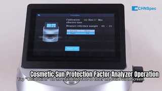 SPF-660-serie Bedieningsvideo voor cosmetische zonbeschermingsfactoranalysator