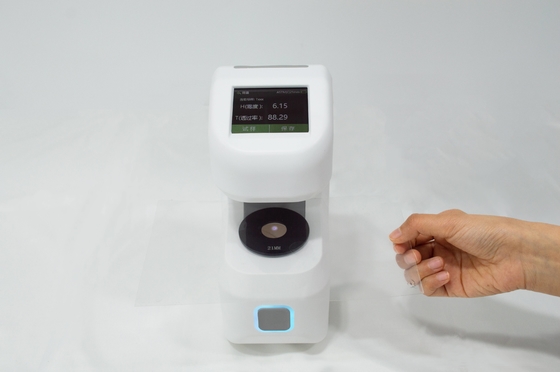 ASTM D1003 Haze Meter For Plastic Film 0.1% Resolution White Portable Haze Measurement Instrument